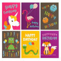 Custom 48 Pack Children Happy Birthday Cards para niños